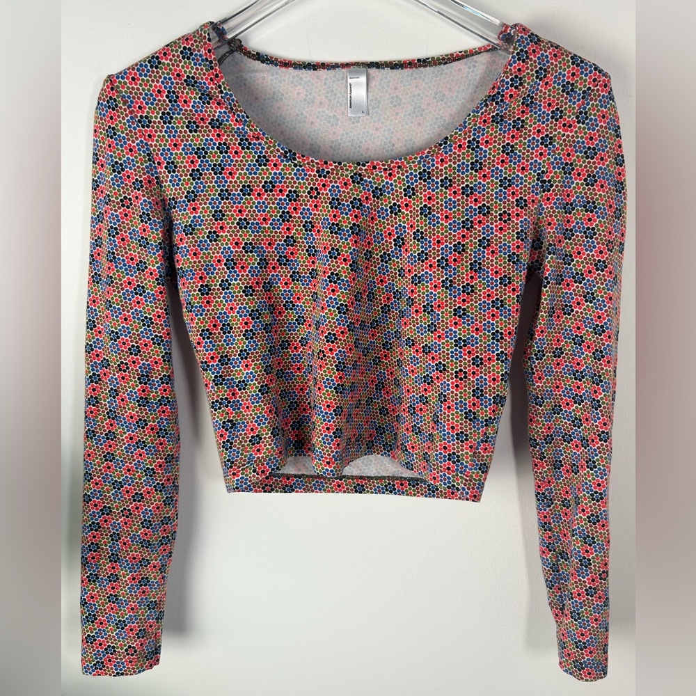 AMERICAN APPAREL Long Sleeve Crop Top
